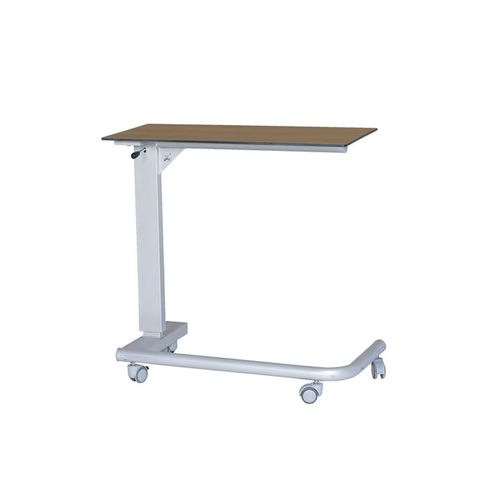 Mesa de refeição com rodízios - 6OBT01 - HNT Medical - de altura regulável / com acionamento manual