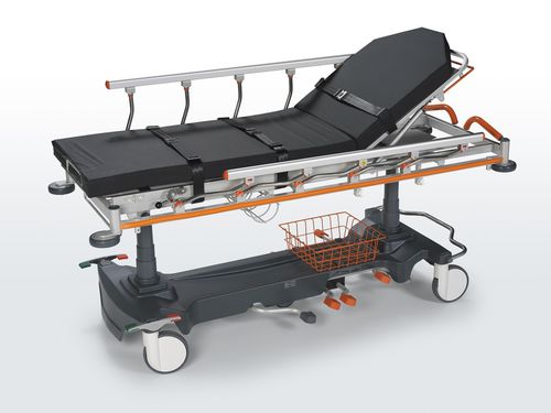 Carro-maca de emergência - 6000 Series - HNT Medical - para transferência de pacientes / de transferência / hidráulico
