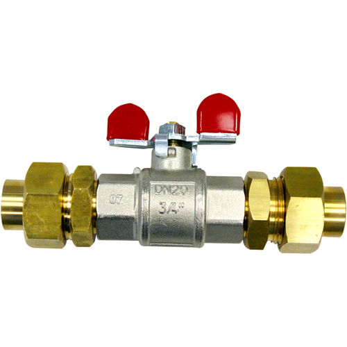 Válvula para gases medicinais - H Series - BEHRINGER - de vácuo / borboleta / em latão