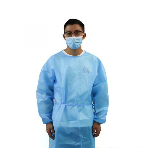 Avental de visitante unissexo - Chamfond Biotech - em polipropileno / em polietileno / descartável