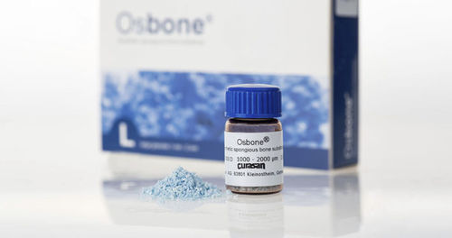 Substituto ósseo sintético - Osbone&reg; Dental - Curasan - para cirurgia odontológica / em pó