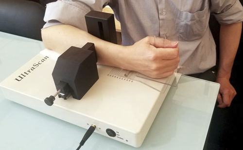Densitômetro ósseo ultrassônico - UltraScan™ 650 - CyberLogic - para exame do antebraço
