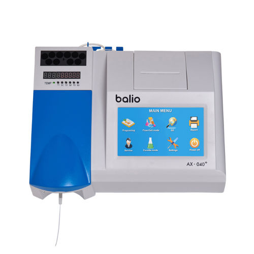Analisador bioquímico semiautomático - AX-040+ - Balio Diagnostics - de bancada / de células / com touch screen
