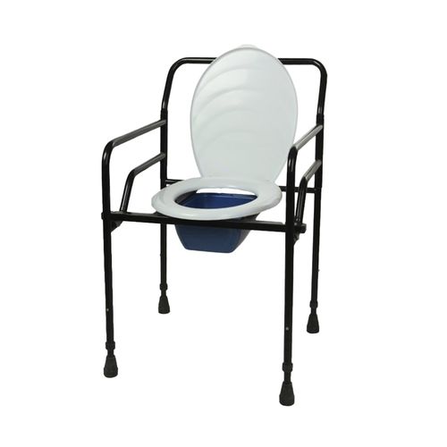 Cadeira higiênica com braços - W1110 - WingMED - com balde / com altura regulável / dobrável