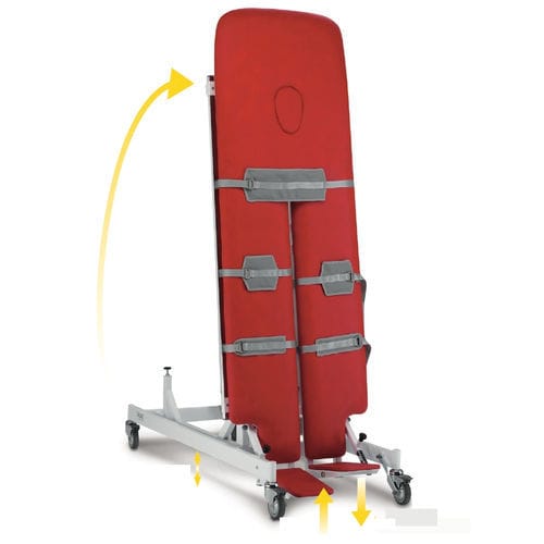 Mesa ortostática de 3 seções - PRO - JFB International - com rodízios / elétrica