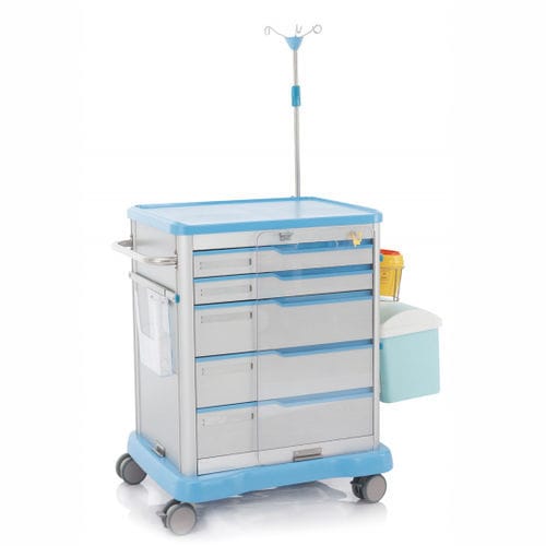 Carrinho hospitalar - W3703 - Sichuan Yufeng Medical Equipment Co., Ltd. - para hospital / de emergência / para cuidados intensivos