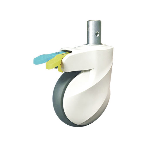 Rodízio para cama hospitalar - W30125TPRSB2 - Guanzhou Ylcaster Industry