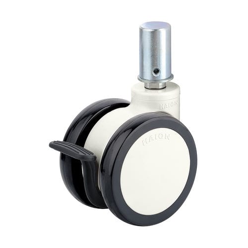 Roda para carrinho hospitalar - H322-6S100UNB/N - Haion Caster - para cama hospitalar / giratória / com freio