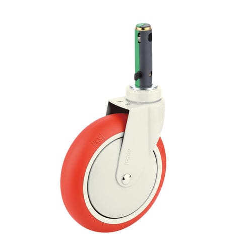 Roda para maca - H491-1A200UPB(3FN) - Haion Caster - giratória / com freio