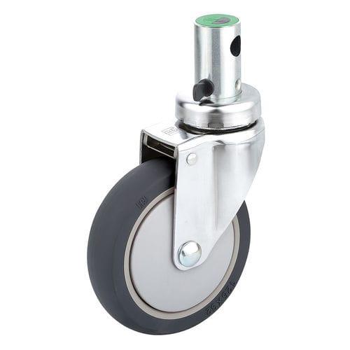 Roda para maca - H391A-3A100UPB(3FN) - Haion Caster - para cama hospitalar / giratória / com freio