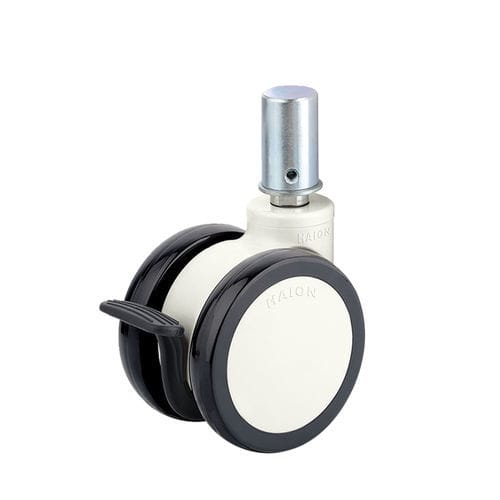 Roda em poliuretano - H322-6S100UNB/D - Haion Caster - com freio / giratória
