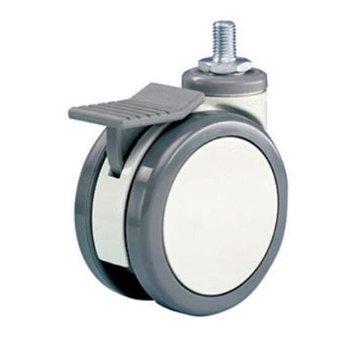 Roda para cama hospitalar - PlasTech - Revvo Casters - em poliuretano / giratória