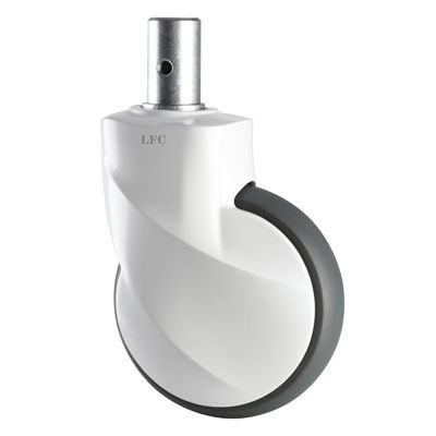Roda para cama hospitalar - E201-Y - Longfen Caster - em polipropileno / em aço inoxidável / giratória