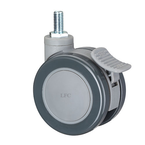 Roda em poliuretano - M422-DT - Longfen Caster - em poliamida / com freio