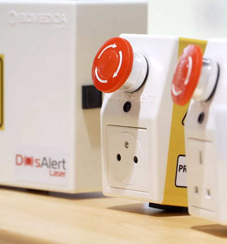 Sistema de alerta para bloco operatório - DOSALERT LASER - Groupe BIOMEDIQA - de radiação laser