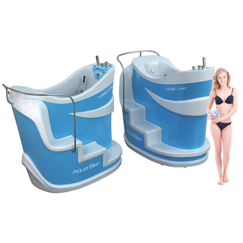 Banheira de hidromassagem membros inferiores - Aqua Bike Magic® - Fitnesswell - com lâmpadas de cromoterapia / com bicicleta estática