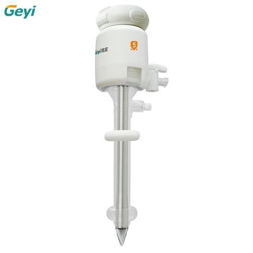 Trocarte para laparoscopia - Zhejiang Geyi Medical Instrument - com lâmina / com torneira de insuflação / com balão