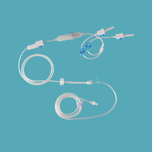 Equipo para transfusão de sangue - IVP-066 - Taizhou Safefusion Medical Instruments - com câmara de gotejamento / com conector em Y / com torneira