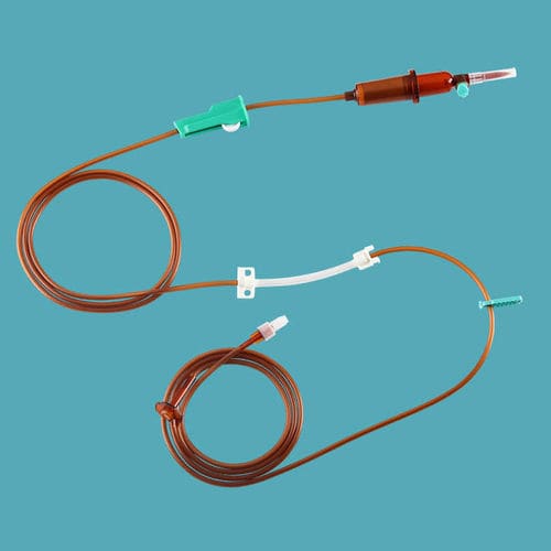 Kit de infusão para quimioterapia - IVP-070 - Taizhou Safefusion Medical Instruments - com câmara de gotejamento / com conector em Y / com torneira