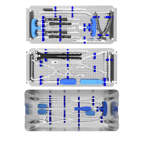 Kit de instrumentos para osteossíntese da coluna vertebral - HankilTech Medical
