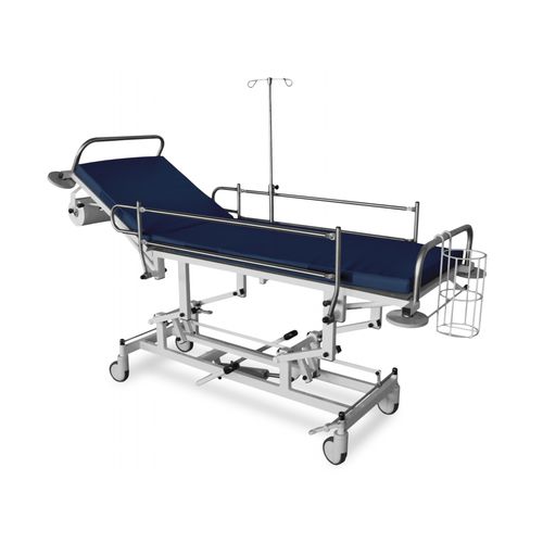 Carro-maca para transferência de pacientes - JWZ 02 - Juventas - hidráulico / com altura regulável / com encosto regulável