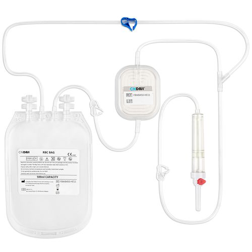 Filtro bolsa - FBWB450-HE11 - Guangzhou DaJi Medical Science and Technology Co., Ltd - de sangue total / para leucorredução / em poliéster