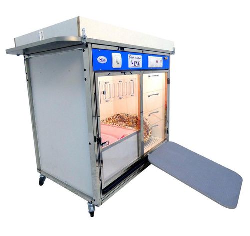 Gaiola veterinária modular - KC-01e - EVG - EdenVetGroom - com rodízios