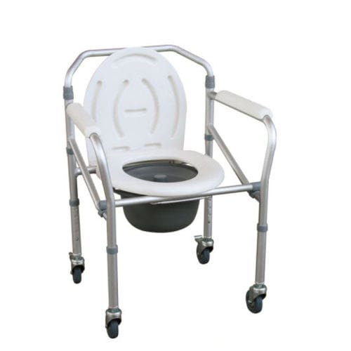 Cadeira higiênica com braços - JL696L - Jianlian Homecare Products - com rodízios / com altura regulável / dobrável