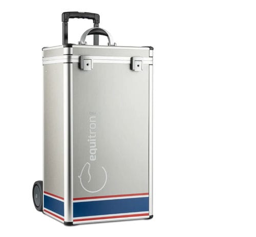Eletroestimulador veterinário para equídeos - EQUITRON-PRO 2.0 - Healthfactories Bio-Tech GmbH - com rodízios