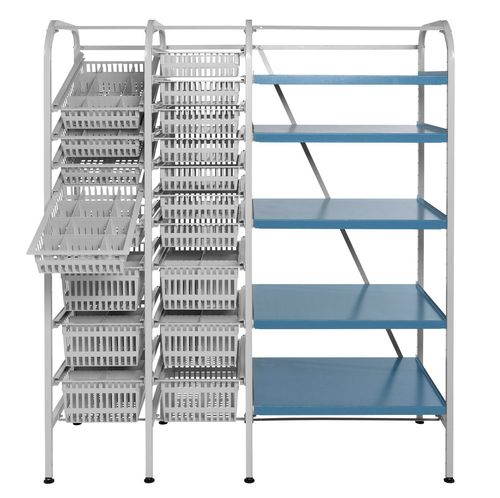Estante modular - AIR'STOCK   - WEPPES Solutions - para cestos / de estrutura aberta / com trilho