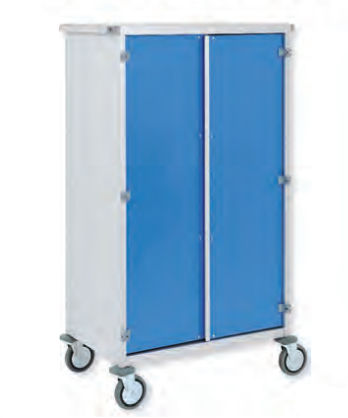 Carrinho para roupa de distribuição - AISY-CART 3 - WEPPES Solutions - com bandeja / com 2 portas