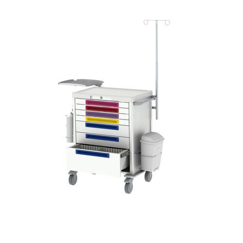 Carrinho para hospital - JETCART - WEPPES Solutions - de emergência / para instrumental / para aparelho