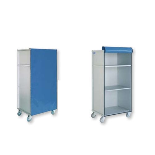 Carrinho para roupa suja - AISY-DISTRI - WEPPES Solutions - limpa / médico-hospitalar / com prateleiras