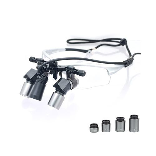 Lupa cirúrgica com armação - MD-JD2100 - Nanchang Micare Medical Equipment - com fotóforo