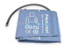 Braçadeira de pressão arterial - Y001A1-A06 - Med-link Electronics Tech - sem látex / M / XL