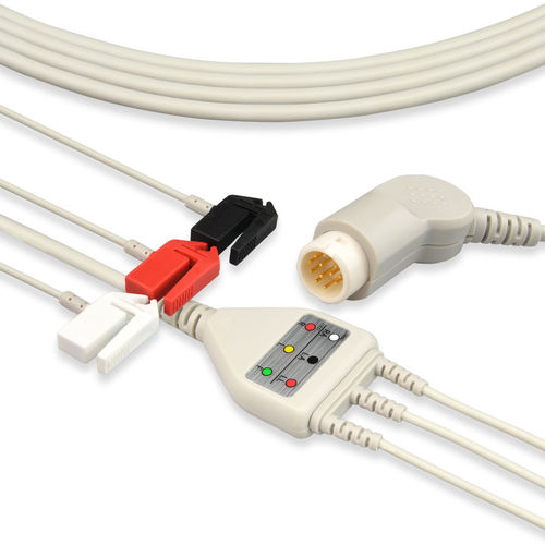 Cabo de ECG 5 vias - EA002S3A - Med-link Electronics Tech - 4 terminais / de 3 fios / para Siemens