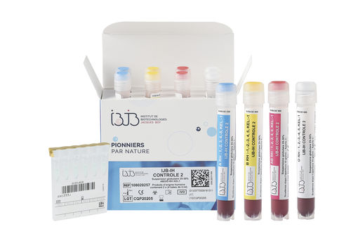 Reagente anticorpos - IJB-IH CONTROLE 2 - Institut de Biotechnologies Jacques Boy - antígeno / para controle de qualidade / de fenotipagem sanguínea