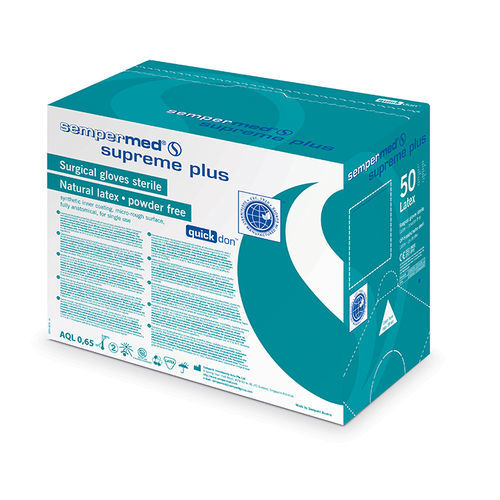 Luva em látex - supreme plus - Sempermed Industrial - cirúrgica / sem pó / estéril