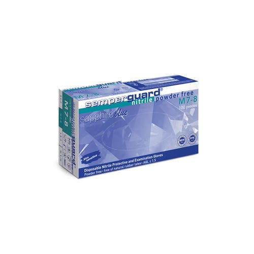 Luvas nitrílicas - sapphire blue - Sempermed Industrial - sem látex / de procedimento / para higiene corporal