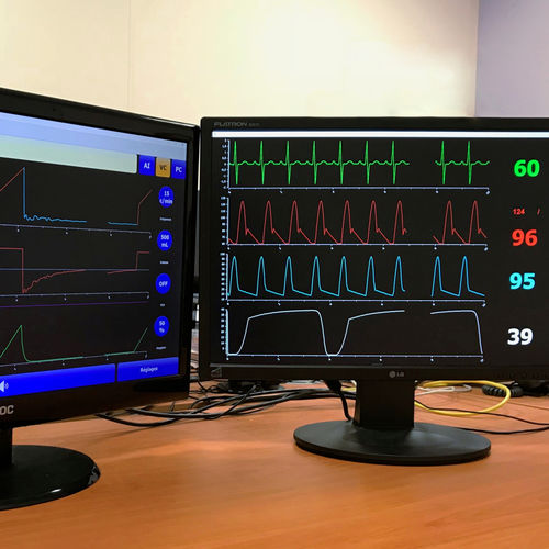 Simulador para treinamento - VentiSim - e-medys - de ventilação artificial / de ECG / de respiração