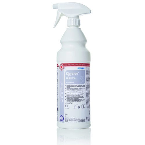 Desinfetante para dispositivos médicos - Klercide™ 70 IPA - Dastex - para bancadas de laboratório / para pisos e outras superfícies / líquido