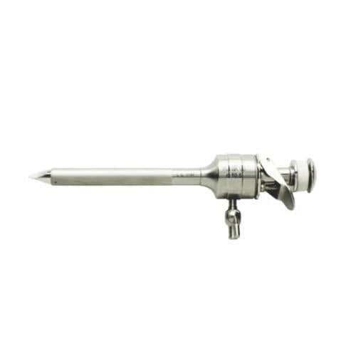 Trocarte para laparoscopia - 101.00 series - Hangzhou Kangji Medical Instruments - com lâmina protegida / com torneira de insuflação / com camisa