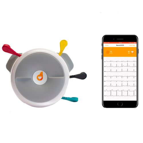 Eletrocardiógrafo para smartphone - D-HEART - D-Heart - para ECG em repouso / de 12 canais / 6 canais