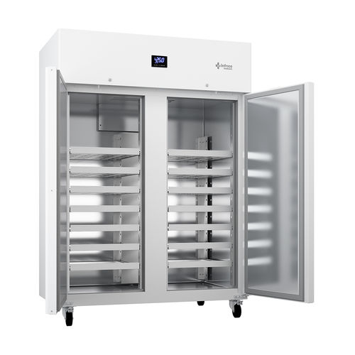Freezer de laboratório - LTF130SD - Infrico - com rodízios / com 2 portas / anticorrosão