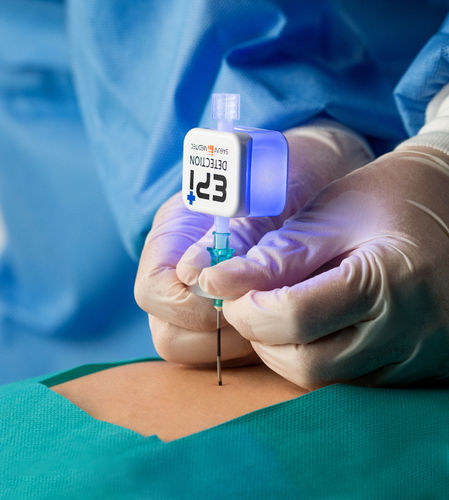 Monitor de paciente de mão - EPI-Detection® - SAEUM MEDITEC - de pressão / de dor / de anestesia peridural