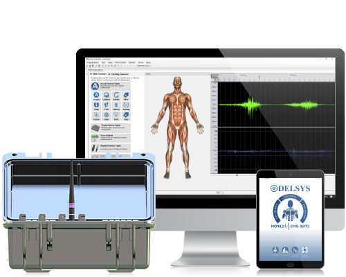 Sistema de EMG multicanal - Trigno™ Research+  - Delsys - com conexão sem fio