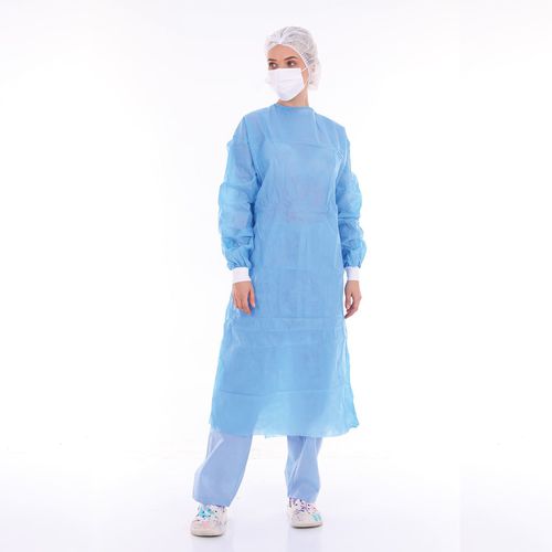 Camisola para paciente unissexo - SUBMED - azul