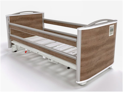 Cama médico-hospitalar - Floore - LeoCon Group - elétrica / de altura regulável / com rodízios