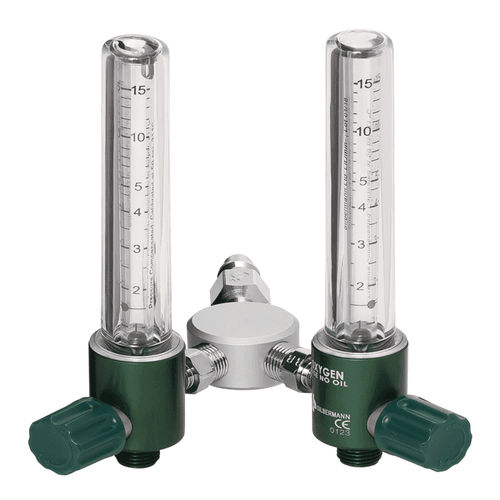 Fluxômetro de área variável - 4595100 - Silbermann Technologies - duplo / de oxigênio / de ar