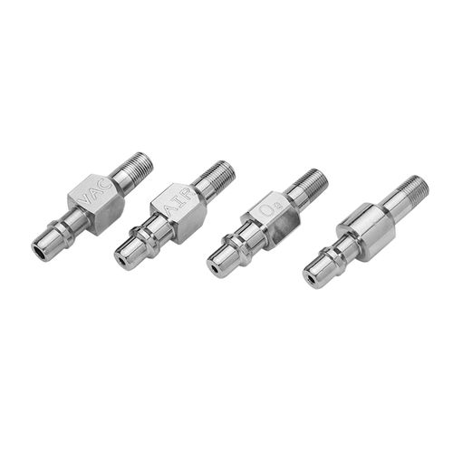 Conector DIN - 315 series - Silbermann Technologies - macho / para gases médicos